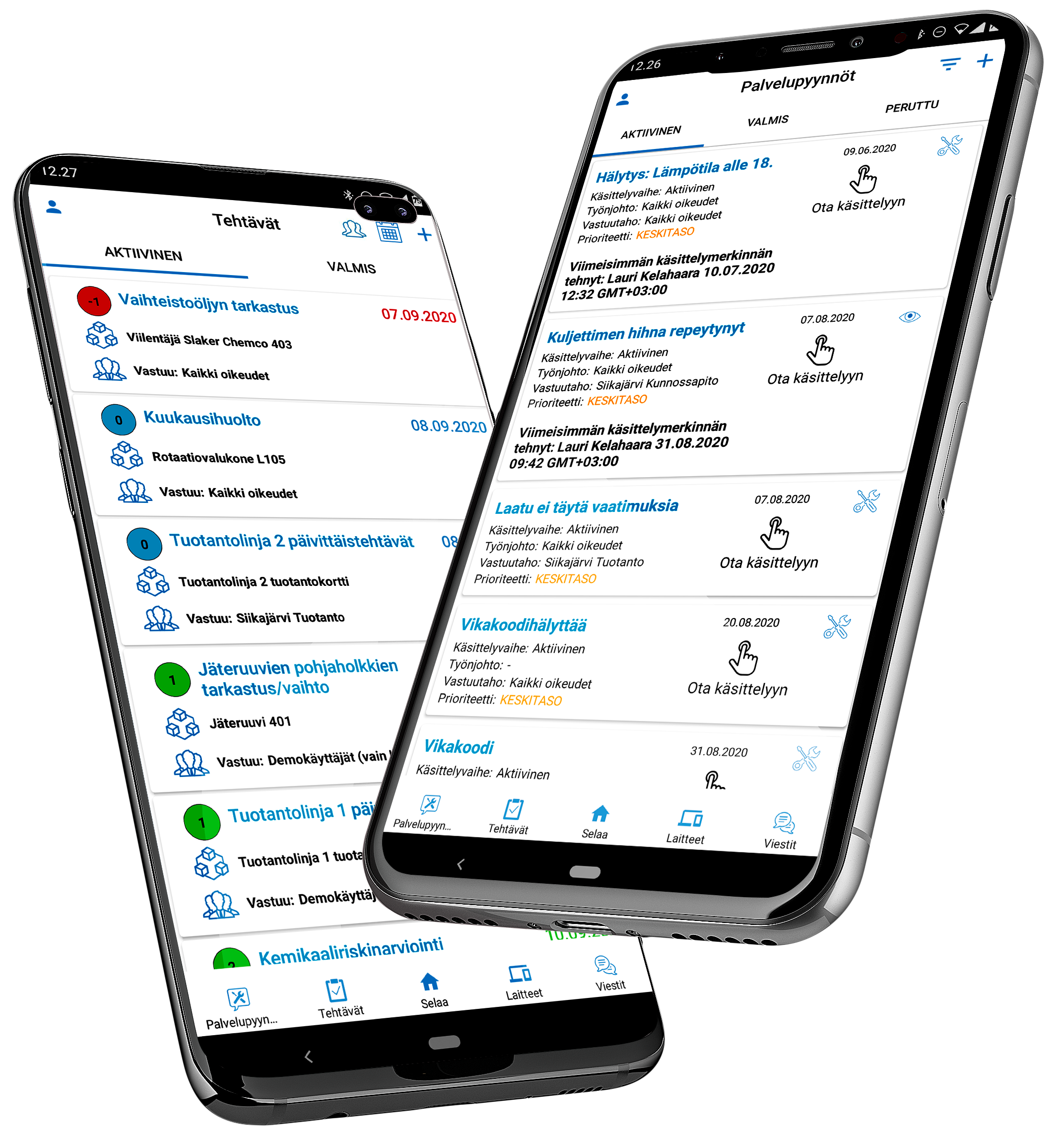 Tehtävät ja palvelypyynnöt mobiilit 2